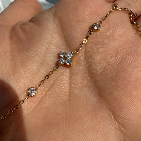 Unique zirconia Silver Chain Bracelet - Picture 10 of 12